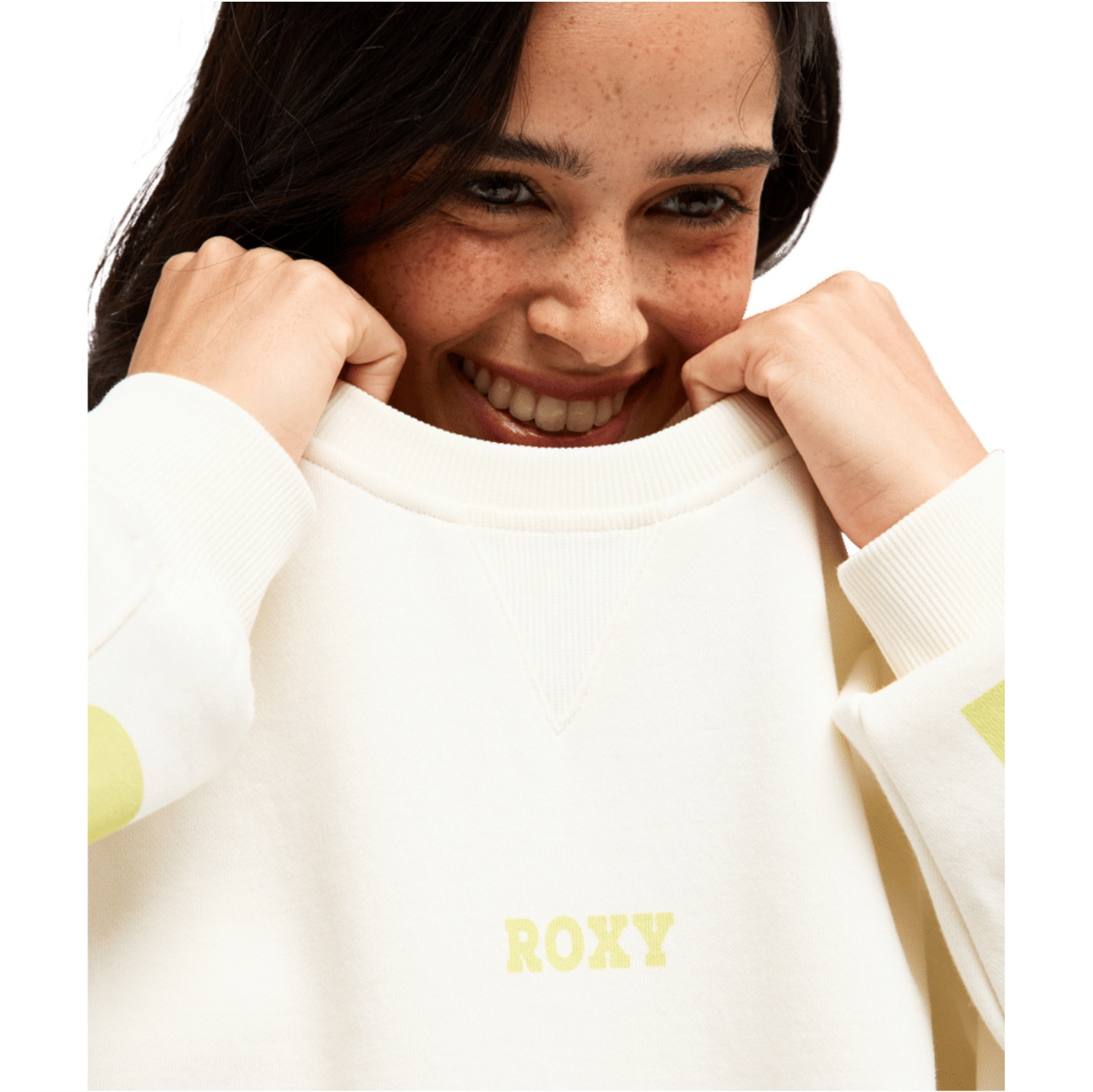 2026 Roxy Womens Frostbeam Sweatshirt ERJFT05139 - Coconut Milk